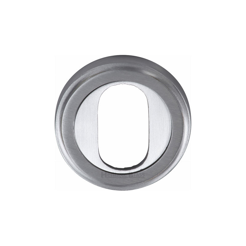 Heritage Brass Oval Profile Cylinder Escutcheon Round - V5010