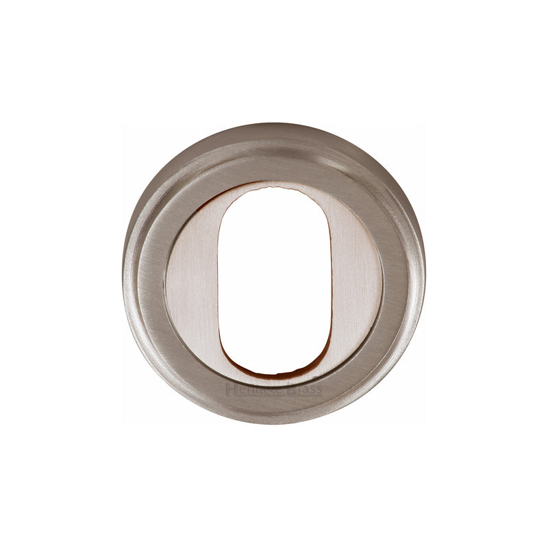 Heritage Brass Oval Profile Cylinder Escutcheon Round - V5010