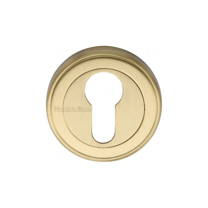 Heritage Brass Euro Profile Cylinder Escutcheon Round - V5020