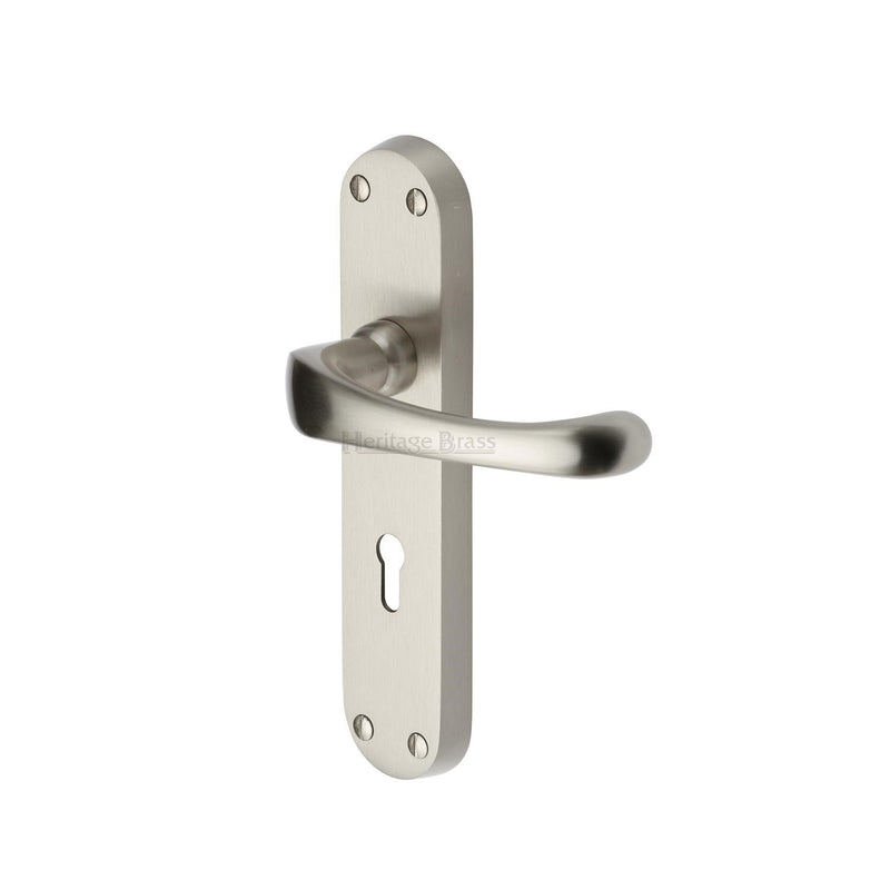 Heritage Brass Gloucester Door Handle on Plate