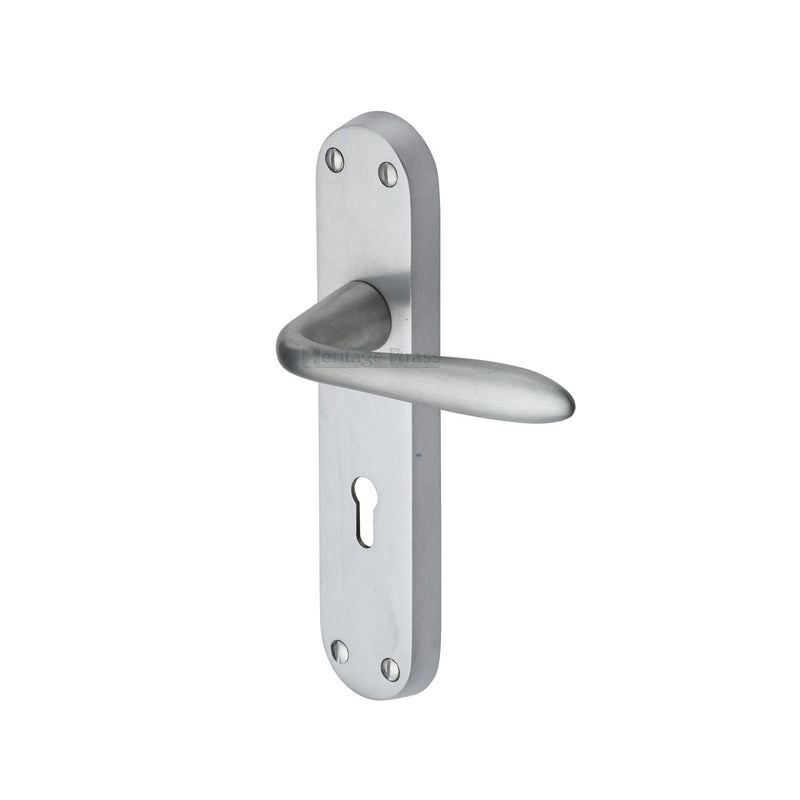 Heritage Brass Sutton Door Handle on Plate