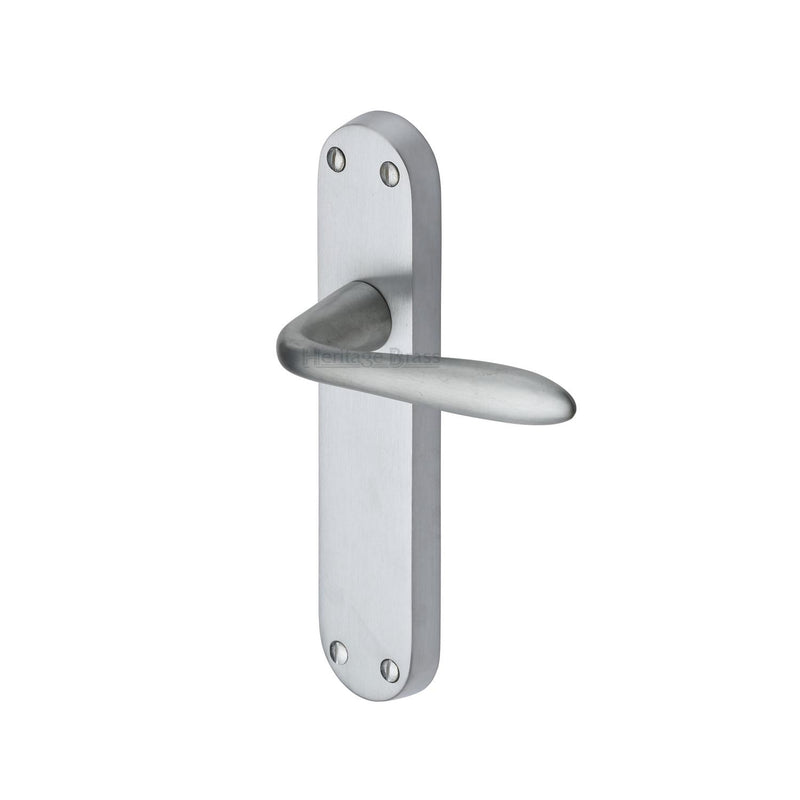 Heritage Brass Sutton Door Handle on Plate