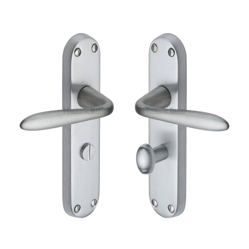 Heritage Brass Sutton Door Handle on Plate