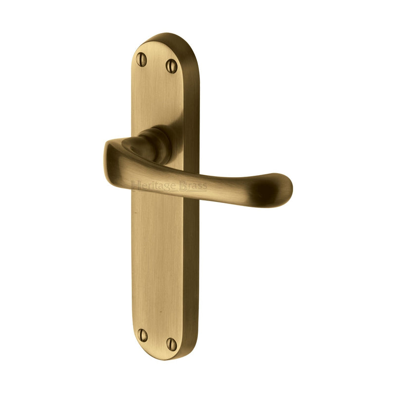 Heritage Brass Gloucester Door Handle on Plate