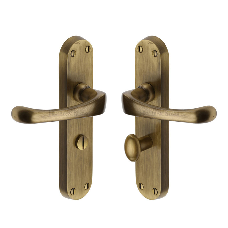 Heritage Brass Gloucester Door Handle on Plate