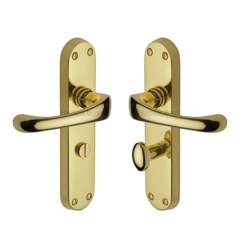Heritage Brass Gloucester Door Handle on Plate