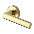 Heritage Brass Poseidon Door Handle on Round Rose