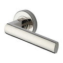 Heritage Brass Poseidon Door Handle on Round Rose