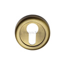 Heritage Brass Euro Profile Cylinder Escutcheon Round - V6724