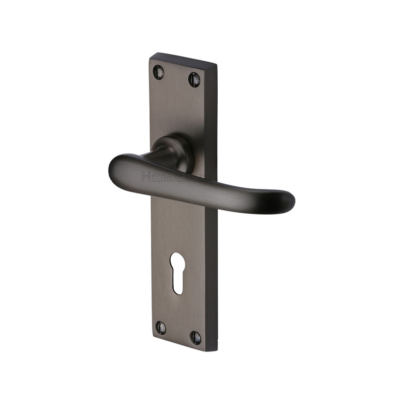 Heritage Brass Windsor Door Handle on Plate
