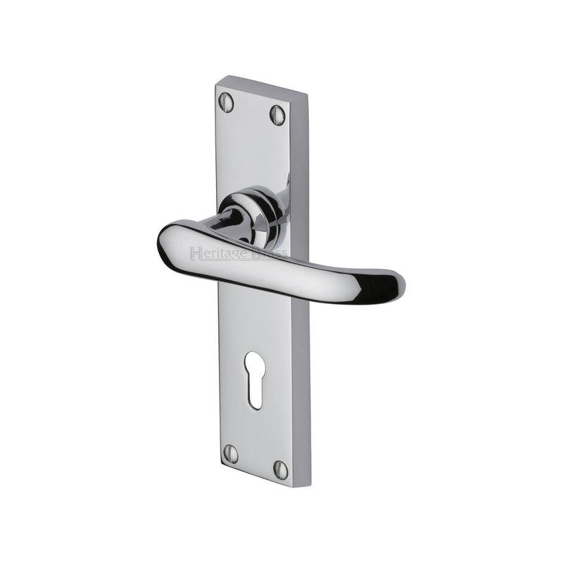 Heritage Brass Windsor Door Handle on Plate
