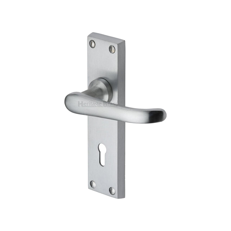 Heritage Brass Windsor Door Handle on Plate