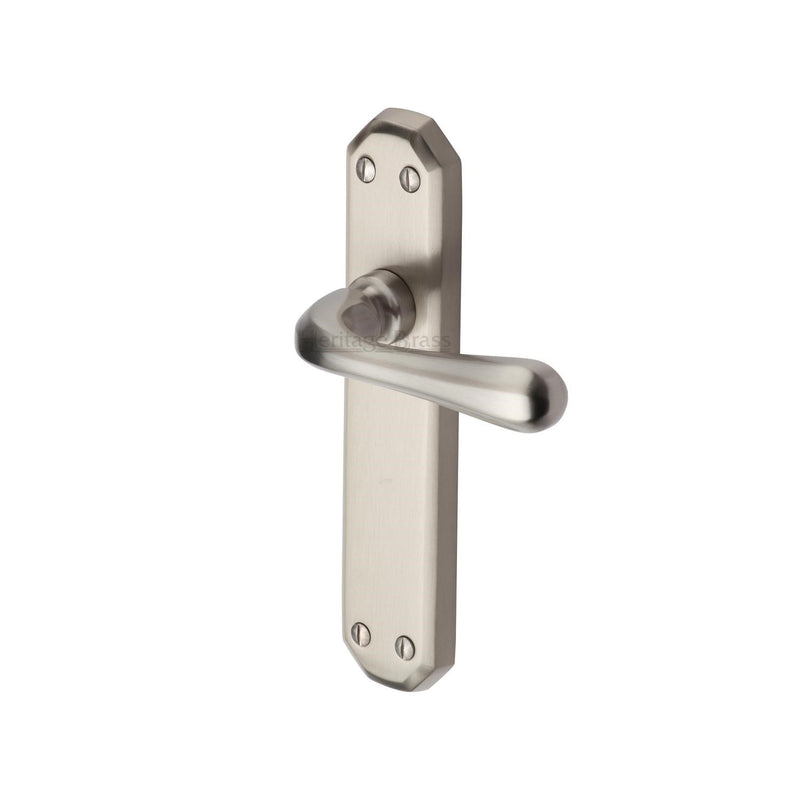 Heritage Brass Charlbury Door Handle on Plate