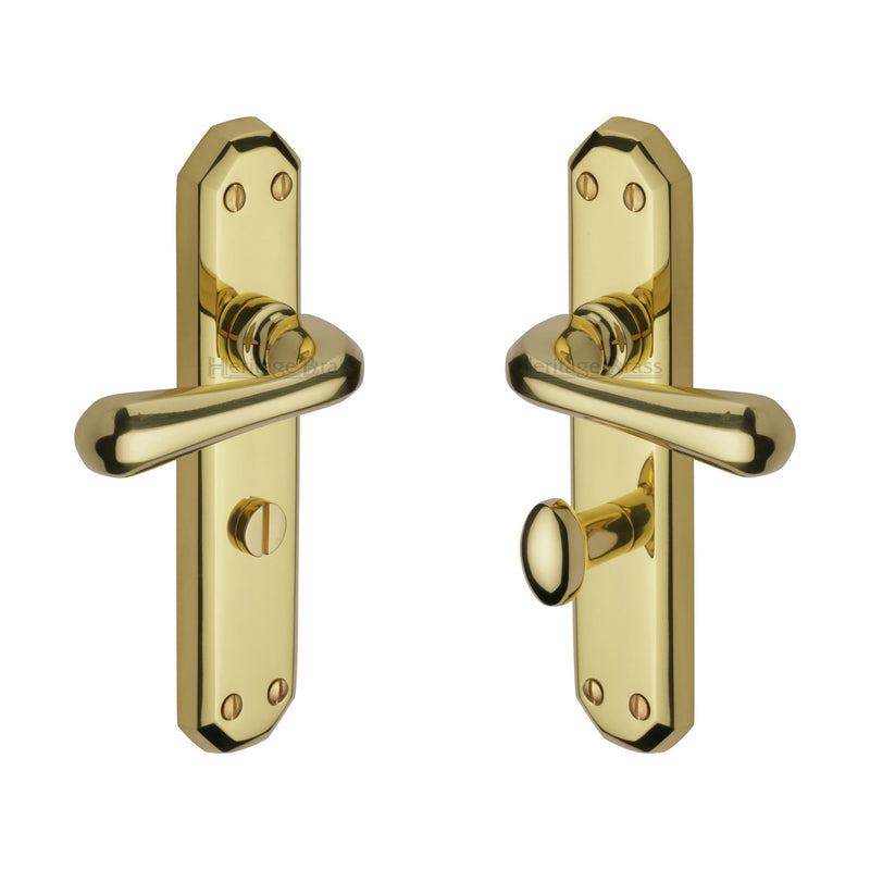 Heritage Brass Charlbury Door Handle on Plate