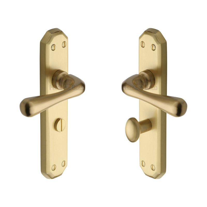 Heritage Brass Charlbury Door Handle on Plate