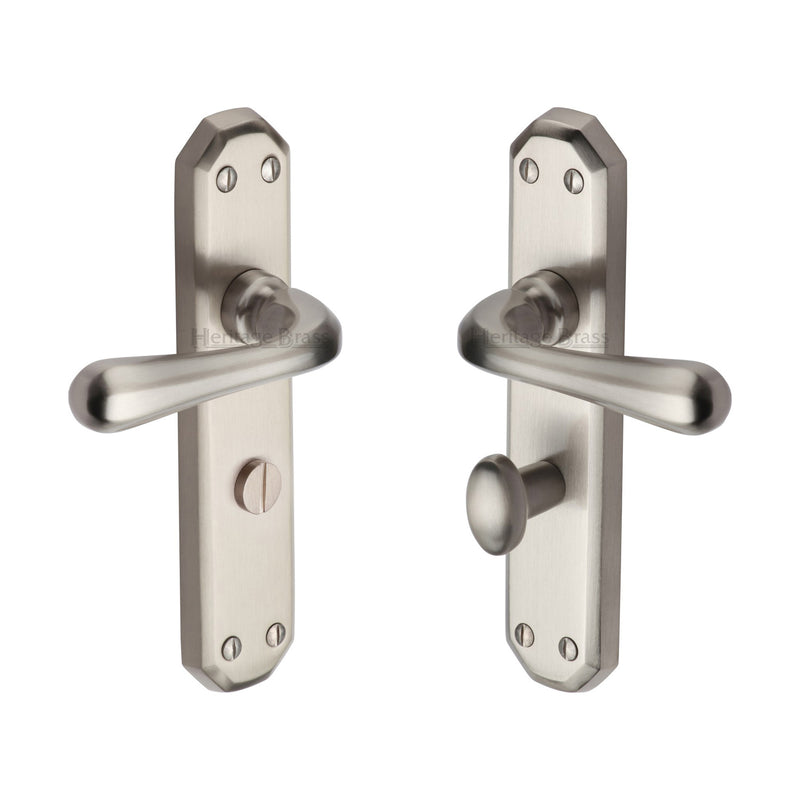 Heritage Brass Charlbury Door Handle on Plate
