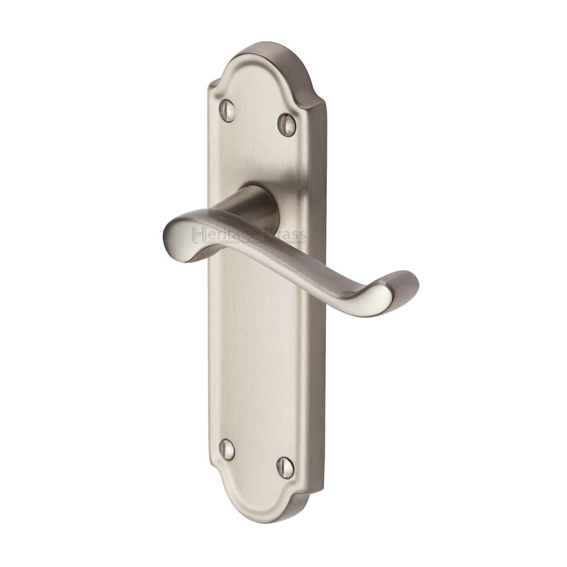 Heritage Brass Windsor Door Handle on Plate