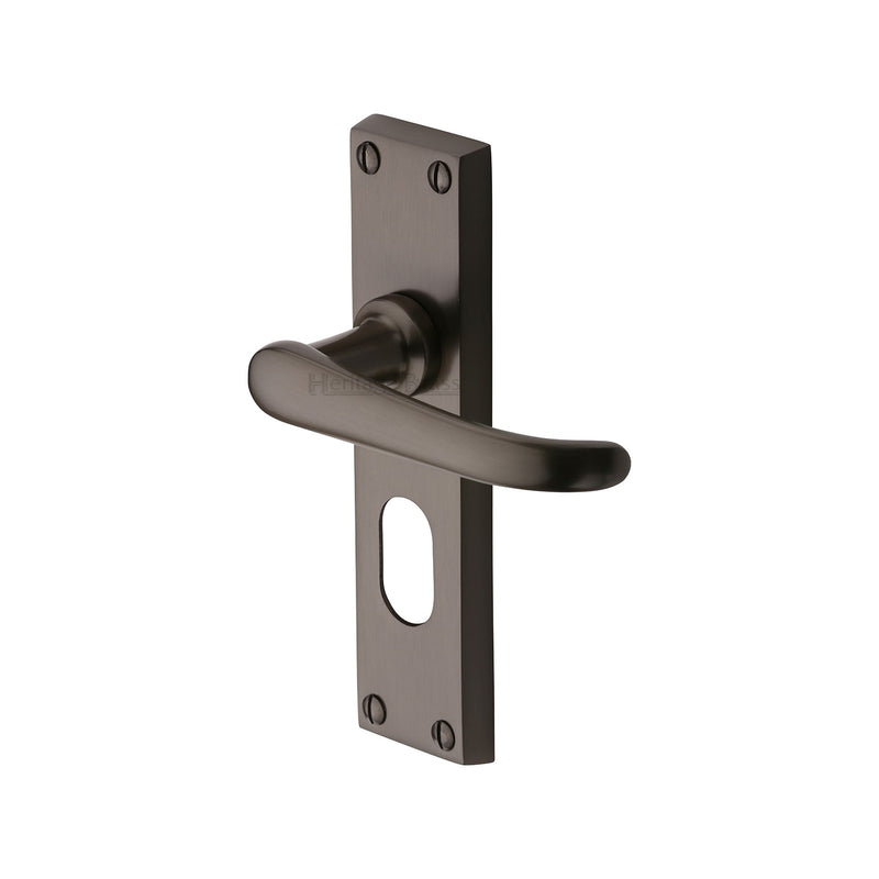 Heritage Brass Windsor Door Handle on Plate