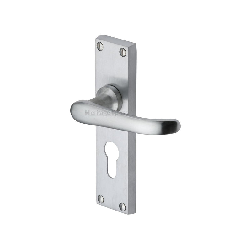 Heritage Brass Windsor Door Handle on Plate