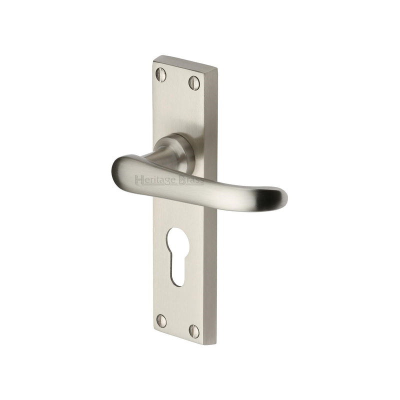Heritage Brass Windsor Door Handle on Plate