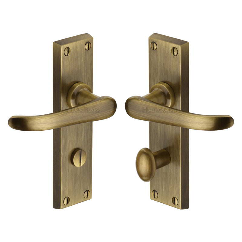 Heritage Brass Windsor Door Handle on Plate