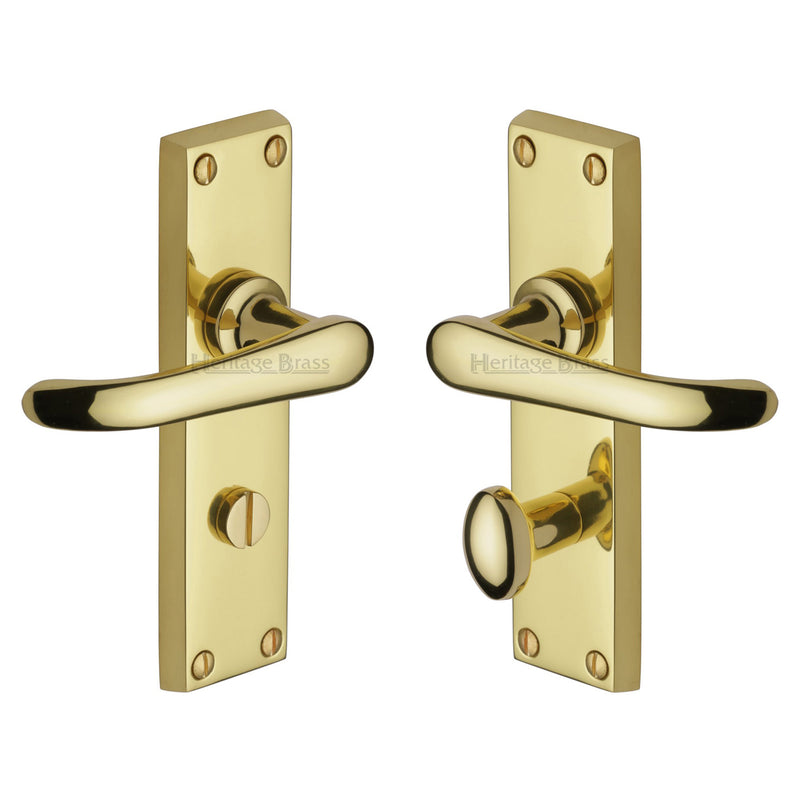 Heritage Brass Windsor Door Handle on Plate
