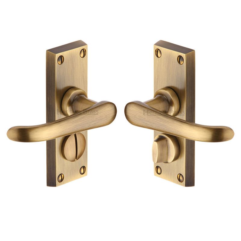 Heritage Brass Windsor Short Door Handle on Plate