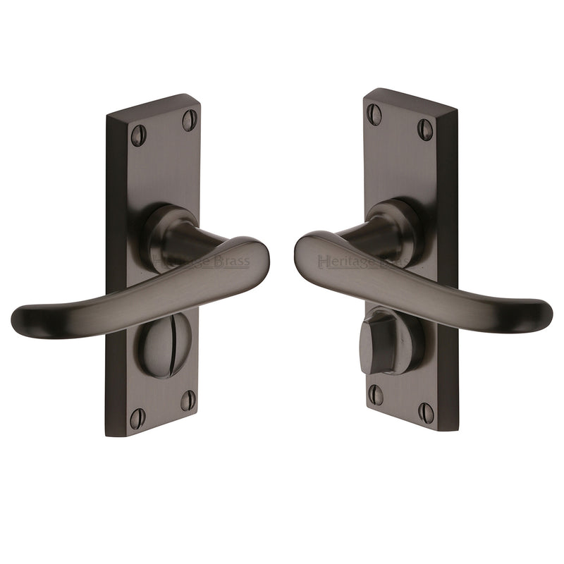 Heritage Brass Windsor Short Door Handle on Plate