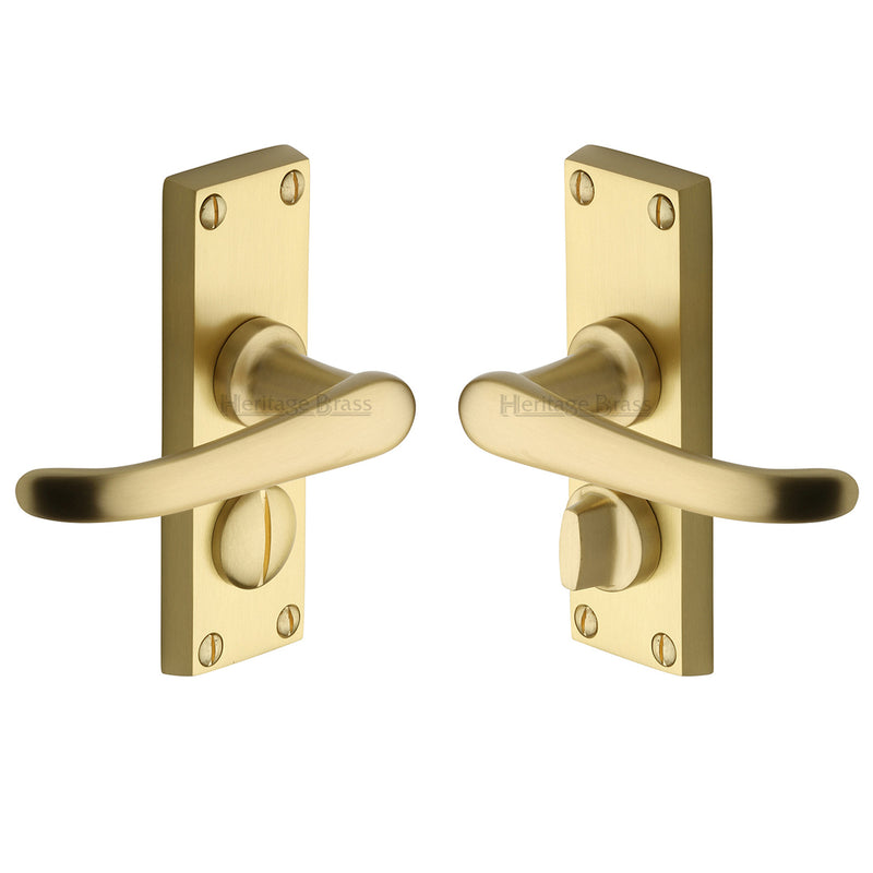 Heritage Brass Windsor Short Door Handle on Plate