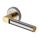 Heritage Brass Celia Door Handle on Round Rose
