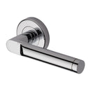 Heritage Brass Celia Door Handle on Round Rose