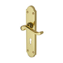 Heritage Brass Savoy Long Door Handle on Plate