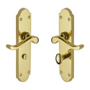 Heritage Brass Savoy Long Door Handle on Plate