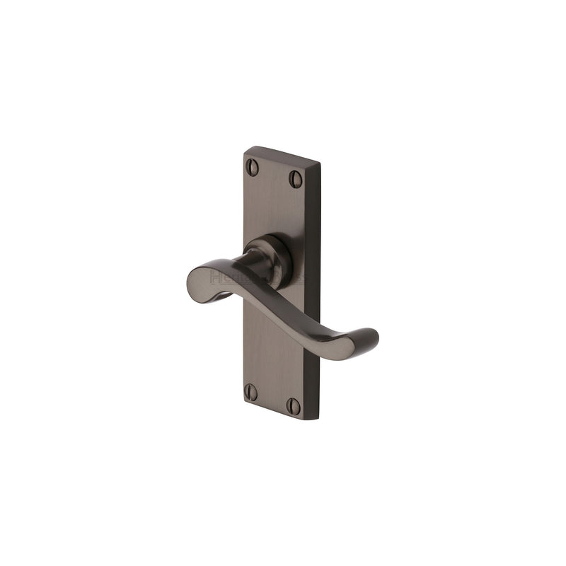 Heritage Brass Bedford Short Door Handle on Plate