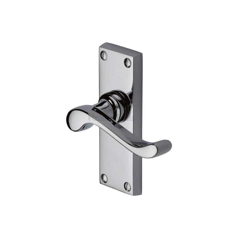 Heritage Brass Bedford Short Door Handle on Plate