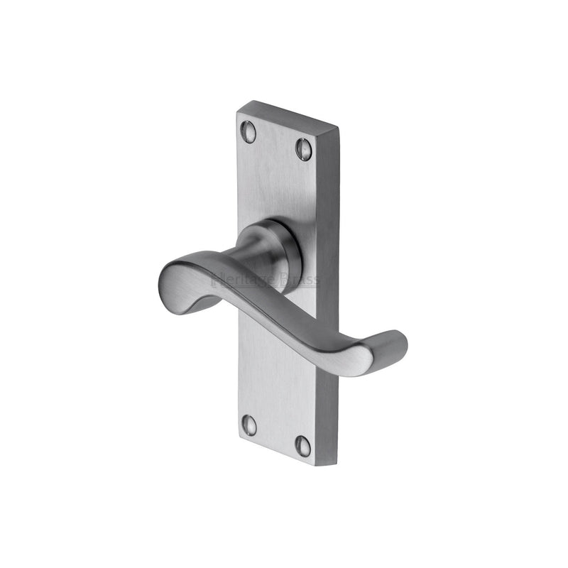 Heritage Brass Bedford Short Door Handle on Plate