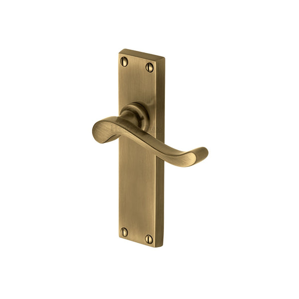 Heritage Brass Bedford Door Handle on Plate