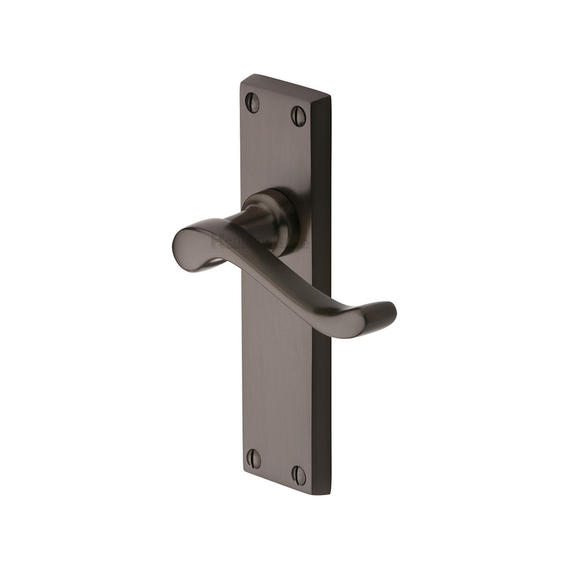 Heritage Brass Bedford Door Handle on Plate