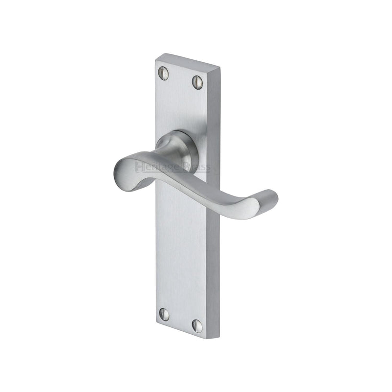 Heritage Brass Bedford Door Handle on Plate