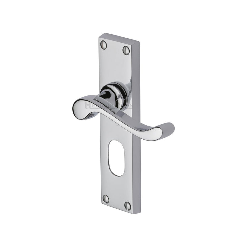 Heritage Brass Bedford Door Handle on Plate