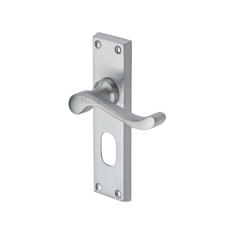 Heritage Brass Bedford Door Handle on Plate
