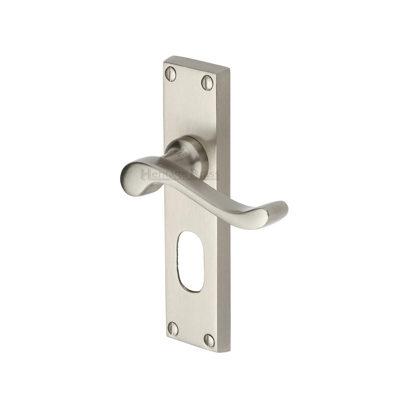 Heritage Brass Bedford Door Handle on Plate