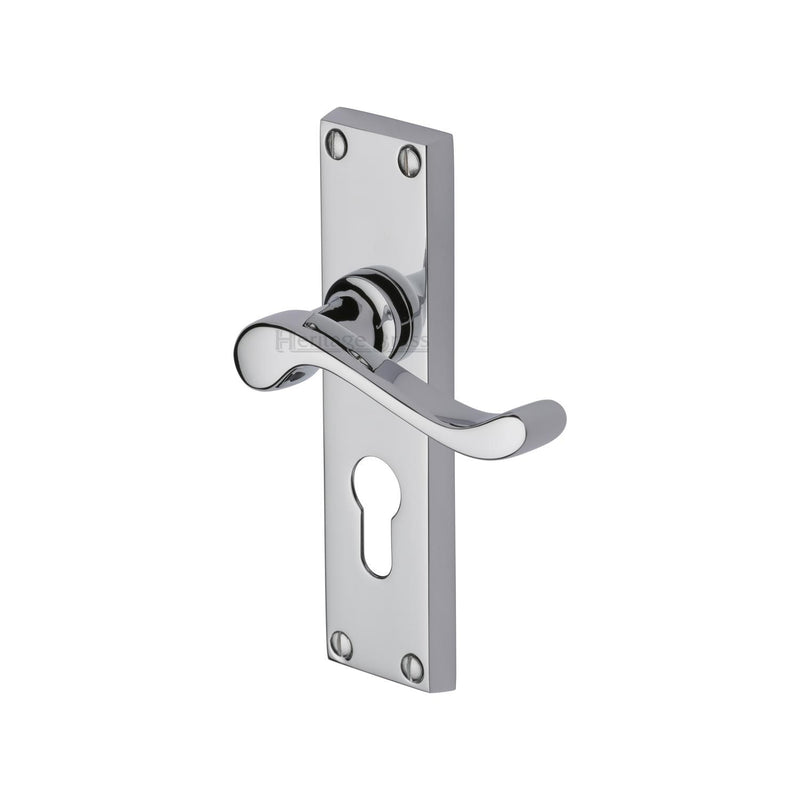 Heritage Brass Bedford Door Handle on Plate