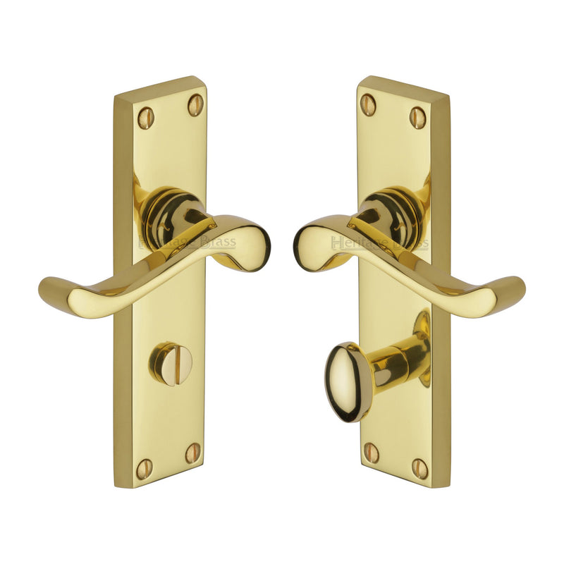 Heritage Brass Bedford Door Handle on Plate