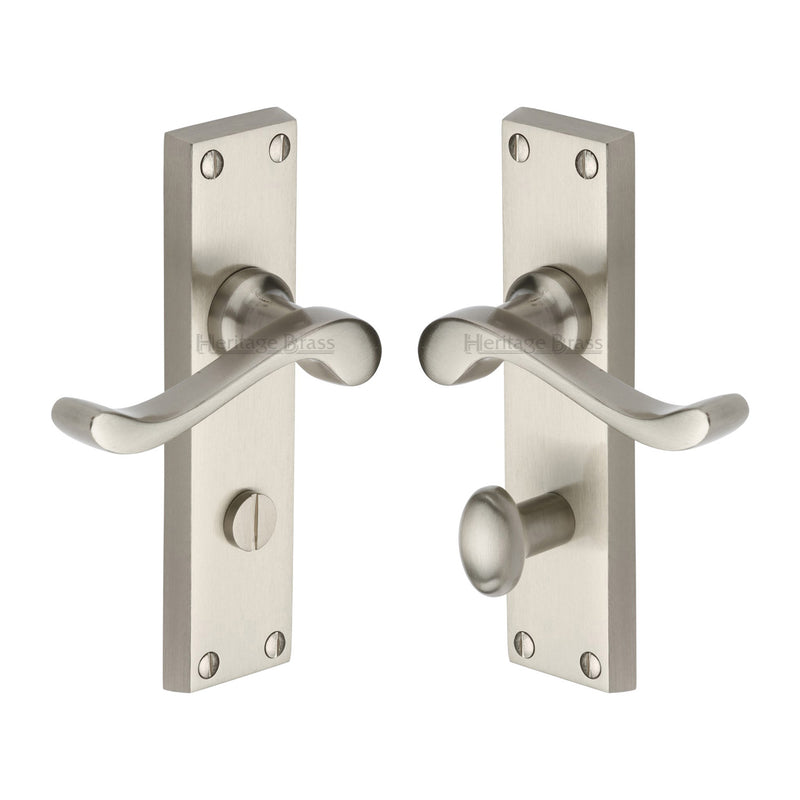 Heritage Brass Bedford Door Handle on Plate