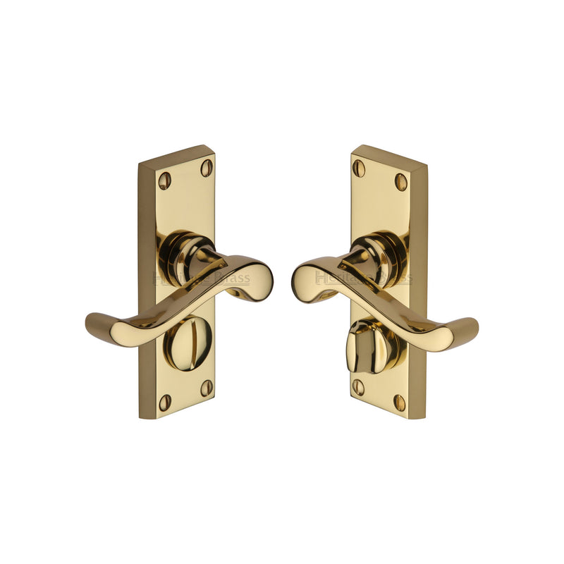 Heritage Brass Bedford Short Door Handle on Plate