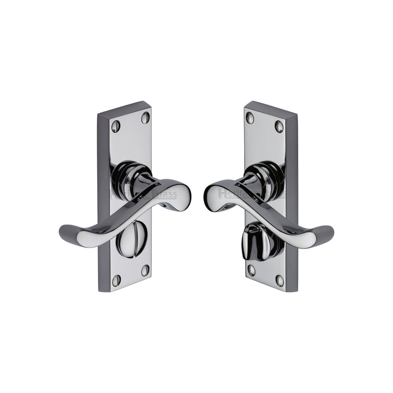 Heritage Brass Bedford Short Door Handle on Plate