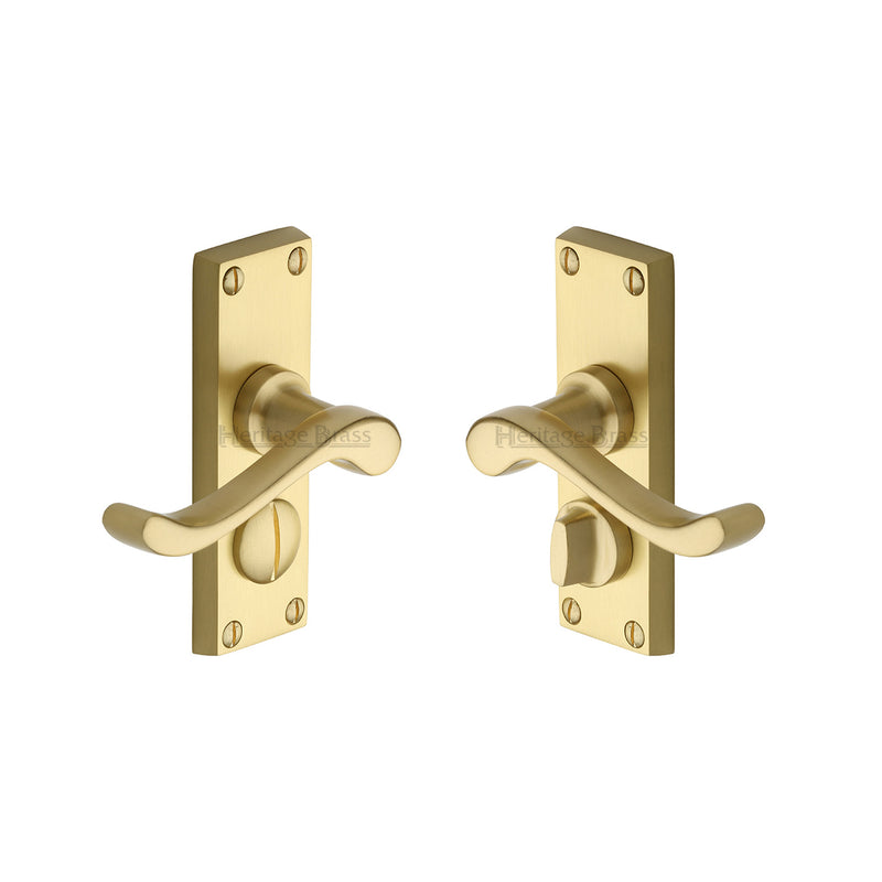 Heritage Brass Bedford Short Door Handle on Plate