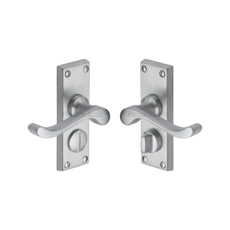 Heritage Brass Bedford Short Door Handle on Plate