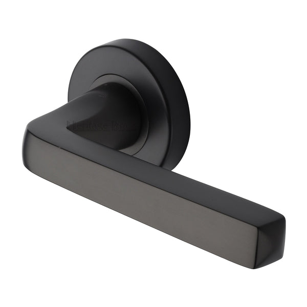 Heritage Brass Alessa Door Handle on Round Rose